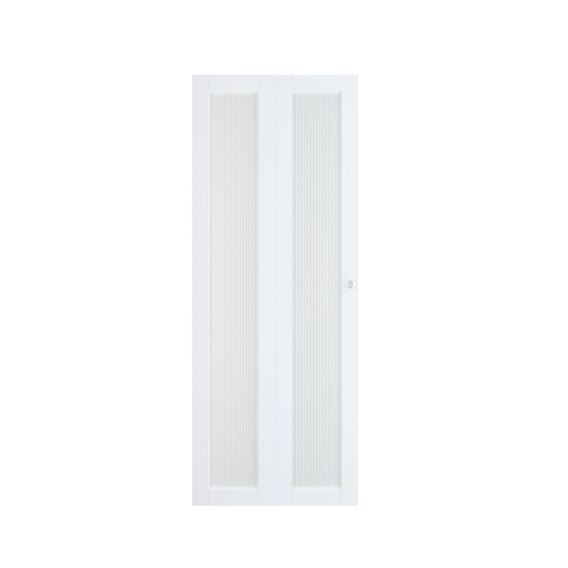 Portes pliantes en verre à cadre de placard avec quincaillerie d'installation, 24 po x 80 po