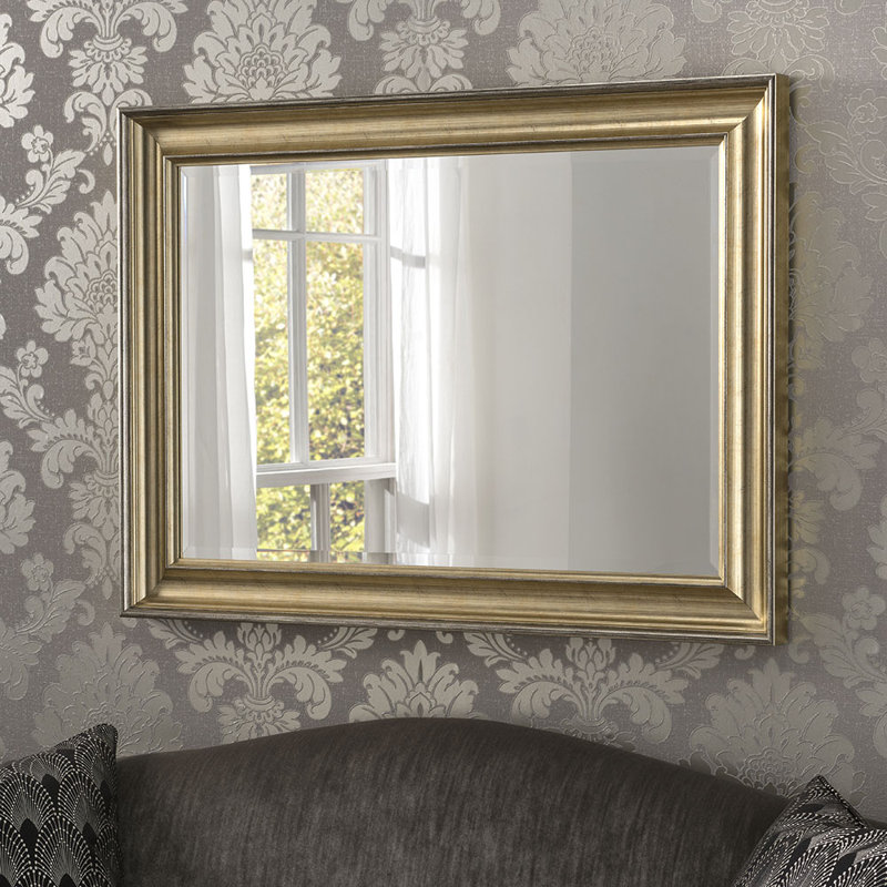Burke Mirror, 130.5cm H x 107.5cm W, Silver