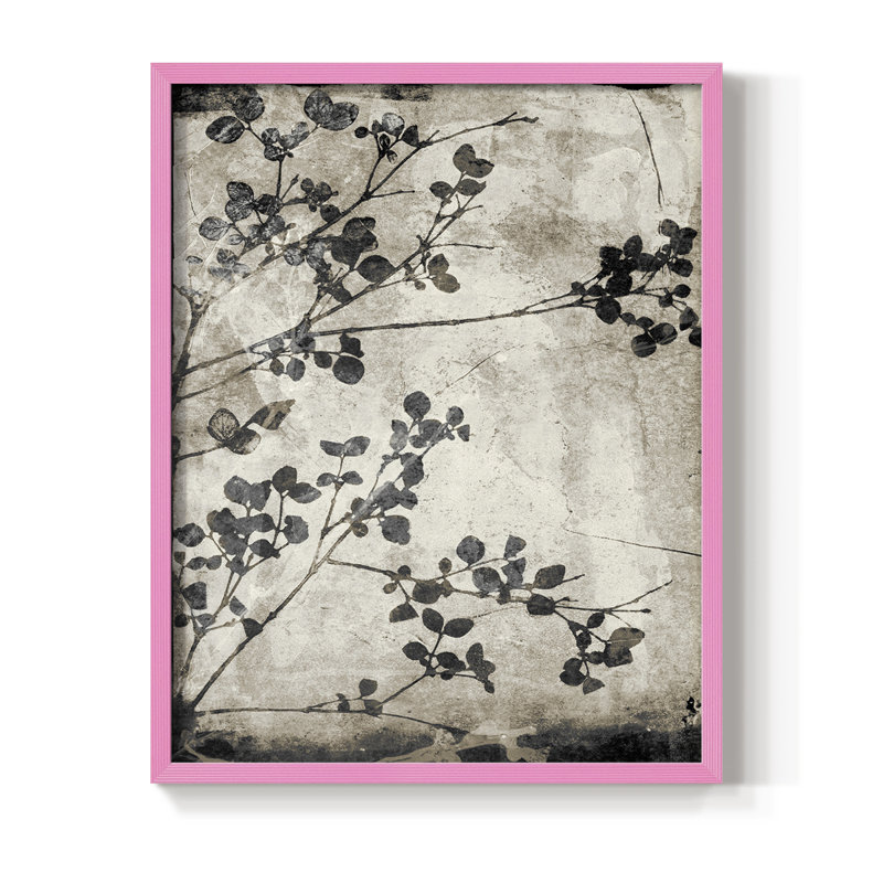 Reproduction encadrée Boundless VI - bois massif, Rose, H 10 po x l 8 po