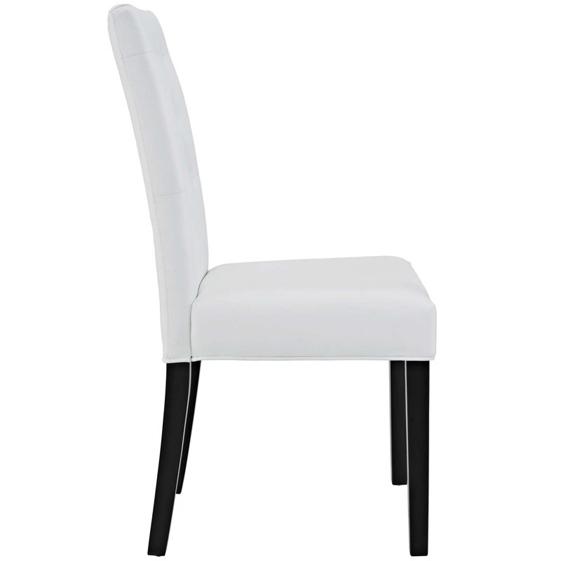 Modway Confer Dining Side Chair, Vinyl White