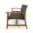 Outdoor Acacia Wood Wicker 3 Seater Sofa, Patio Furniture Conversation Set For Backyard-1149457615