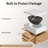 KES 16" x 13" Oval Marble-Pattern Vessel Sink, Modern Ceramic Porcelain Small Bathroom Sink Bowl for Bathroom Vanity Above Counter