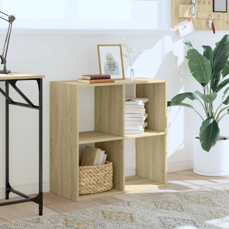 Selven 68.5cm H x 68.5cm W Bookcase, Sonoma Oak