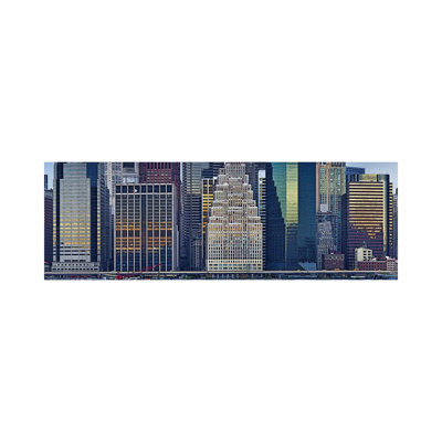 Skyscrapers In A City, New York City, New York State, USA 2011 by Panoramic Images - Wrapped Canvas Panoramic Print