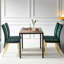 Ensemble de salle à manger 5 pièces comprenant une chaise de salle à manger nordique en velours et des pieds dorés à dossier haut et une table en MDF Creative Design-1363357066