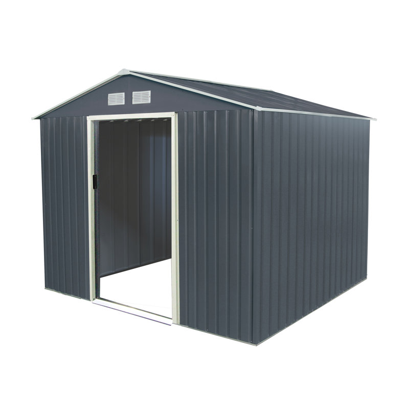 9 ft. W x 6 ft. D Apex Metal Shed