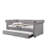 Justice Smoke Gray Fabric Daybed W/Trundle (Twin)