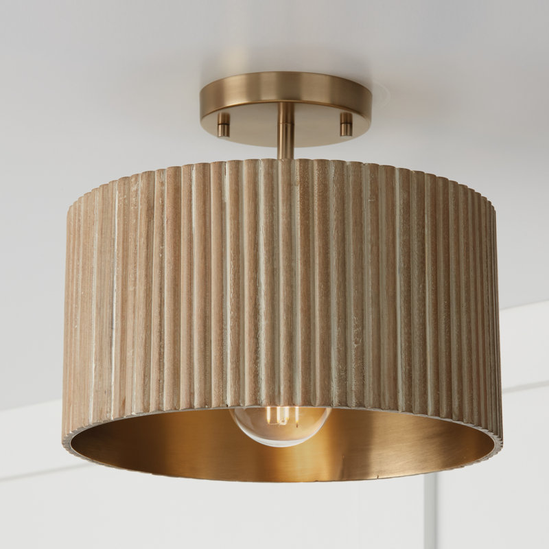 Donovan 1 - Light Drum Pendant, White