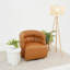 Chaise pivotante Walden - Cuir végétalien brun clair