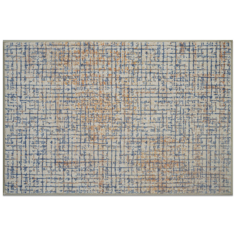 700G Woven - Like Grid Pattern American Style Carpet, Rectangle 3' x 5'