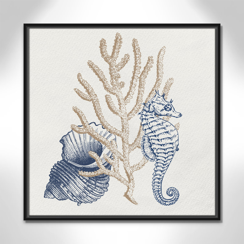 «Into the Sea II» par Kimberly Allen, Noir, H 25,5 po x l 25,5 po