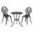 Modern 3-Piece Outdoor Bistro Set With Chairs And Table-1016360990