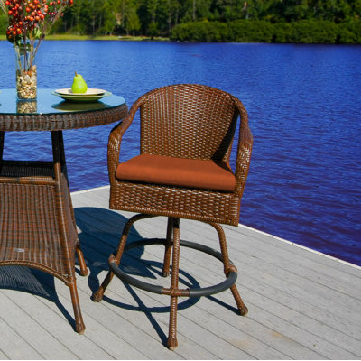 Tabouret 29,5 "avec coussin Sea Pines