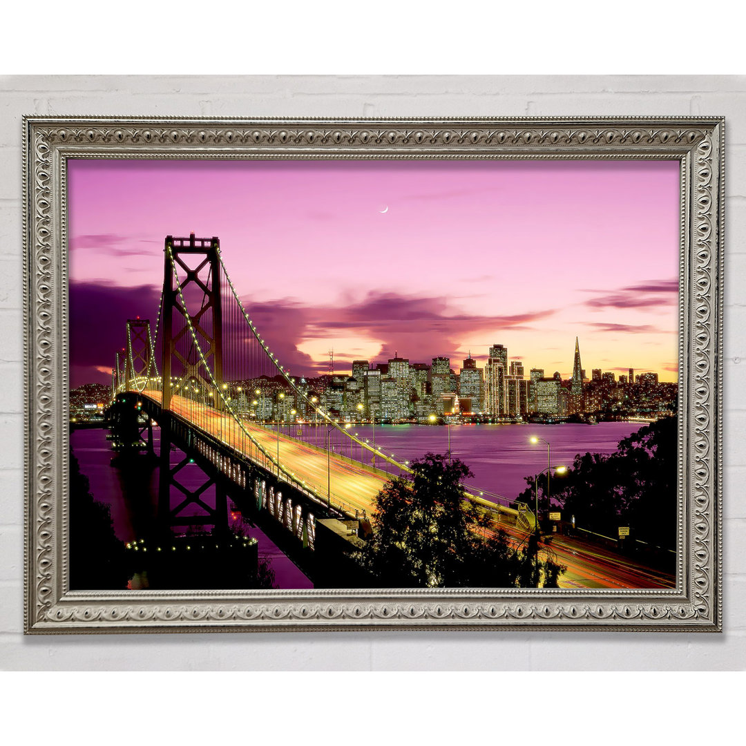 New York Harbour Brooklyn Bridge - Einzelne Bilderrahmen Kunstdrucke