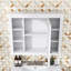 Armoire murale de salle de bain avec miroir et tablettes de rangement-115142047