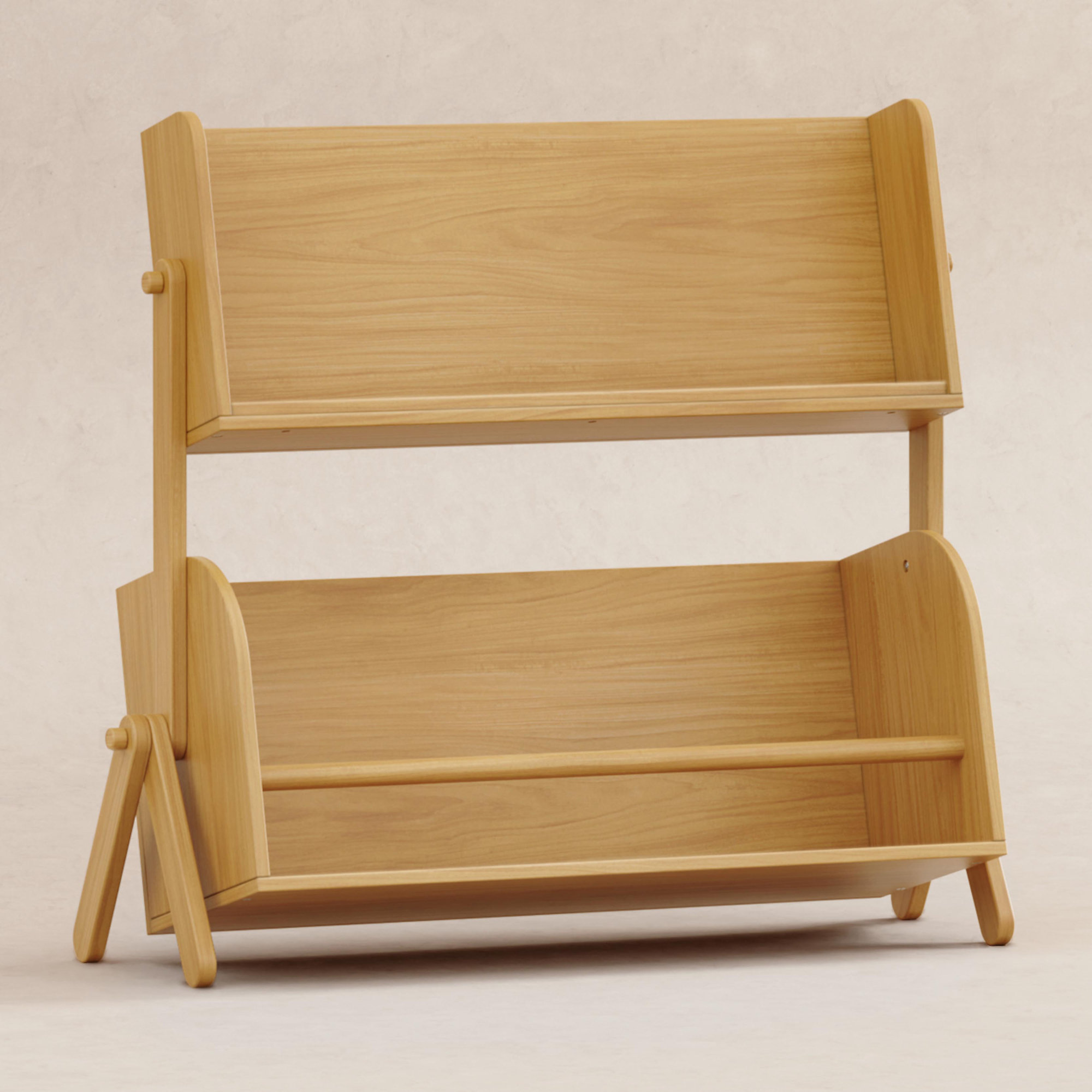 Tally 35.5" Book Caddy, Honey