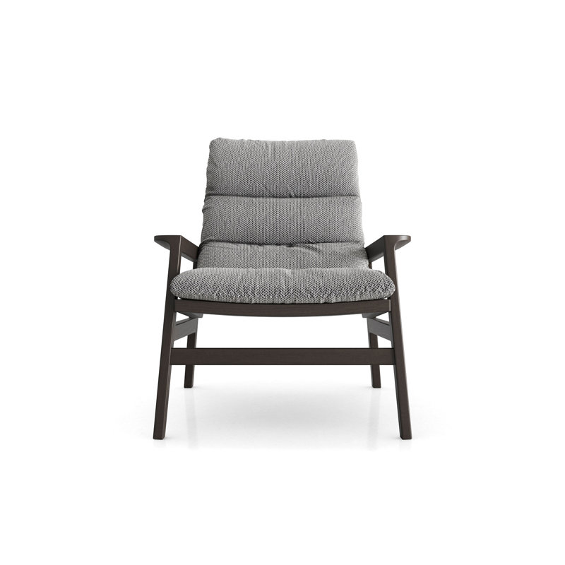 Fulton Lounge Chair In Mixed Marble Fabric