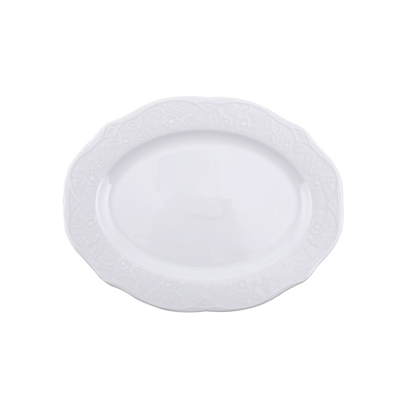 Mossley 83 Piece Porcelain China Dinnerware Set - Service for 6