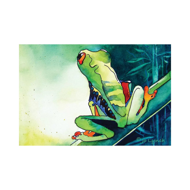 Tree Frog Green II 1 Piece Wrapped Canvas Wall Art, 45.72cm H x 66.04cm W