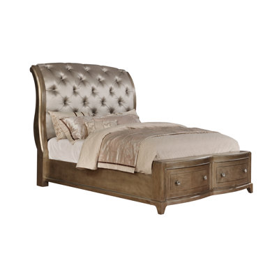 Alcalde Upholstered Sleigh Storage Bed