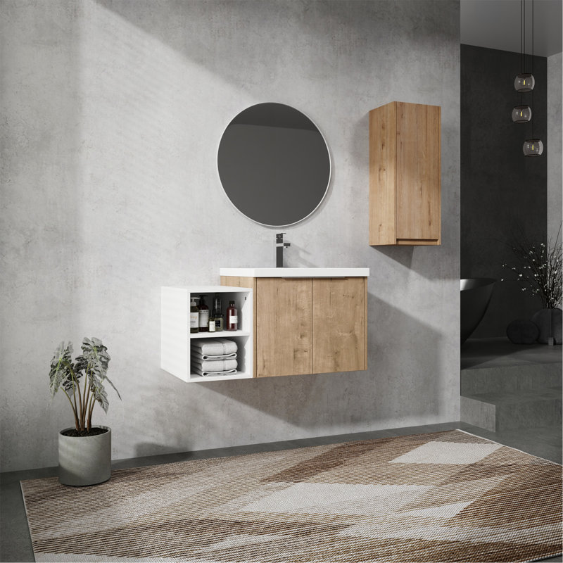 Meuble-lavabo élégant avec rangement abondant et design exquis