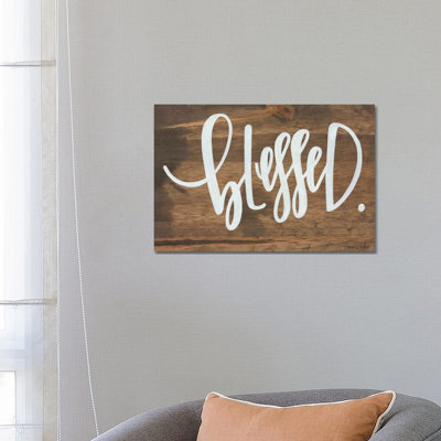 Blessed 1 Piece Wrapped Canvas Wall Art