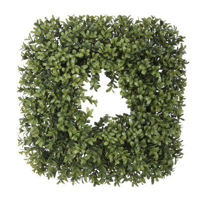 Artificial Faux Boxwood 14'' Wreath