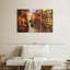 Coucher de soleil romantique à Venise, reproduction d'art sur toile-92828675