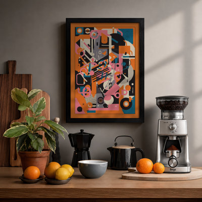 Mechanical Reverie Geometric - Framed Print