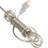 Neutral Clear Glass, 26" Gray Table Lamp - 15" x 15" x 26"