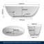 Forma 65'' Freestanding Bathtub Solid Surface Stone Resin Soaking Tub-92718544