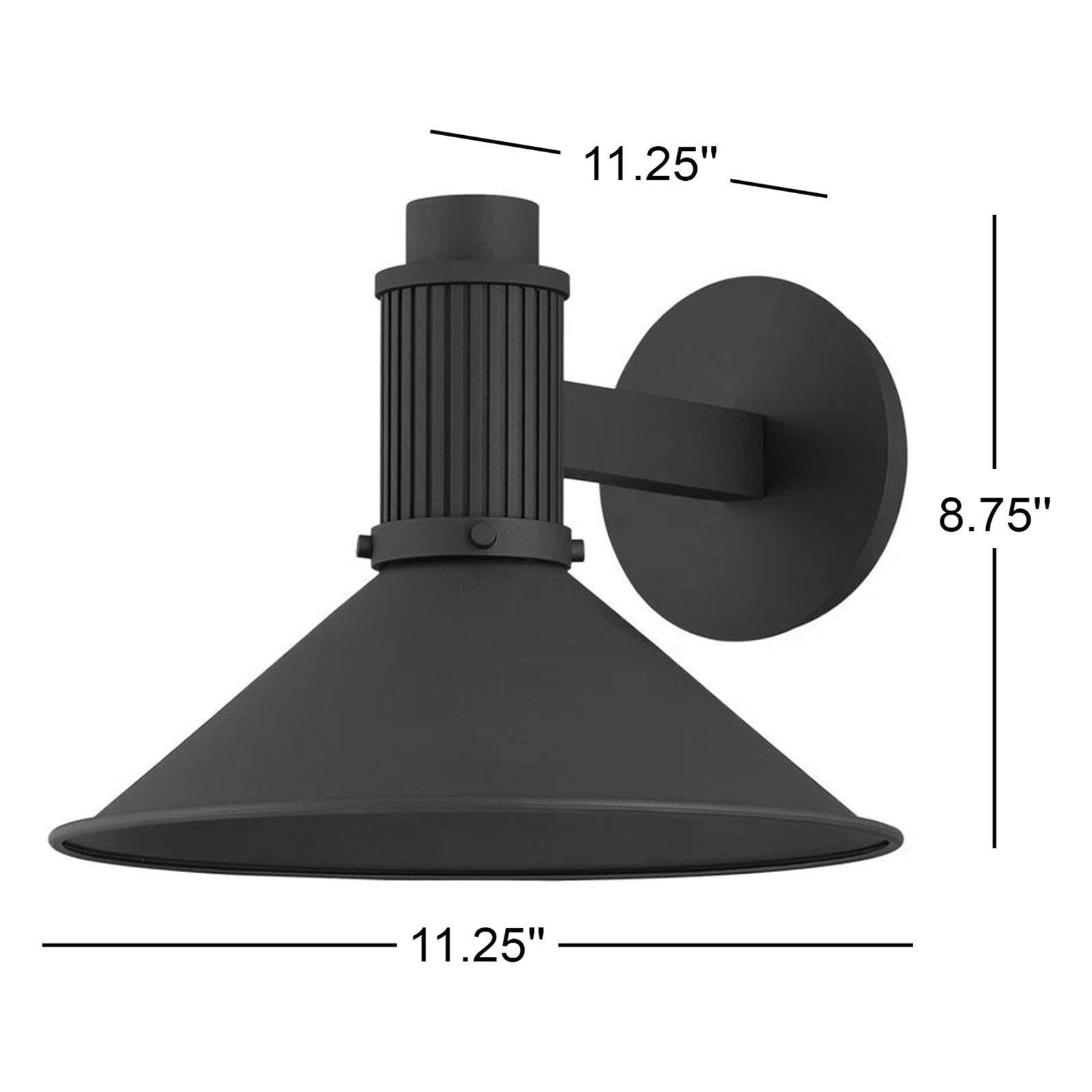 Elani Single Light Flush Mount Sconce, 8.75" H x 11.25" W x 11.25" D