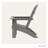 POLYWOOD Vineyard Curveback Resin Adirondack Chair-27659462