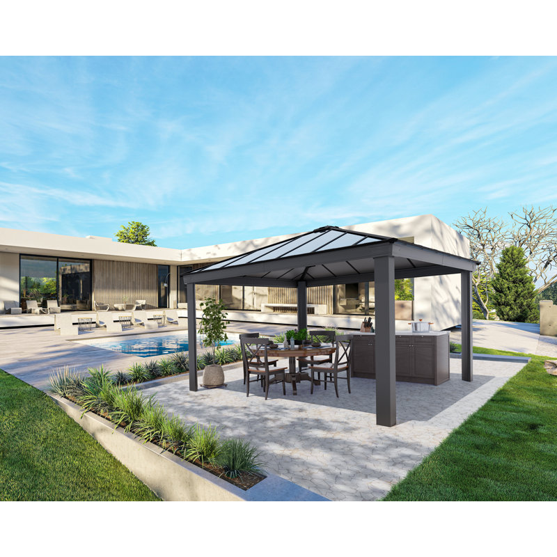 Dallas 3.5m x 3.5m Metal Patio Gazebo