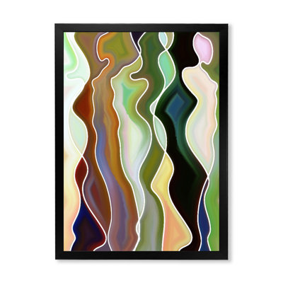 " Abstract Colourful Female Curves "