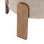 Fauteuil d'appoint confortable à oreilles avec pieds en bois massif-133994585