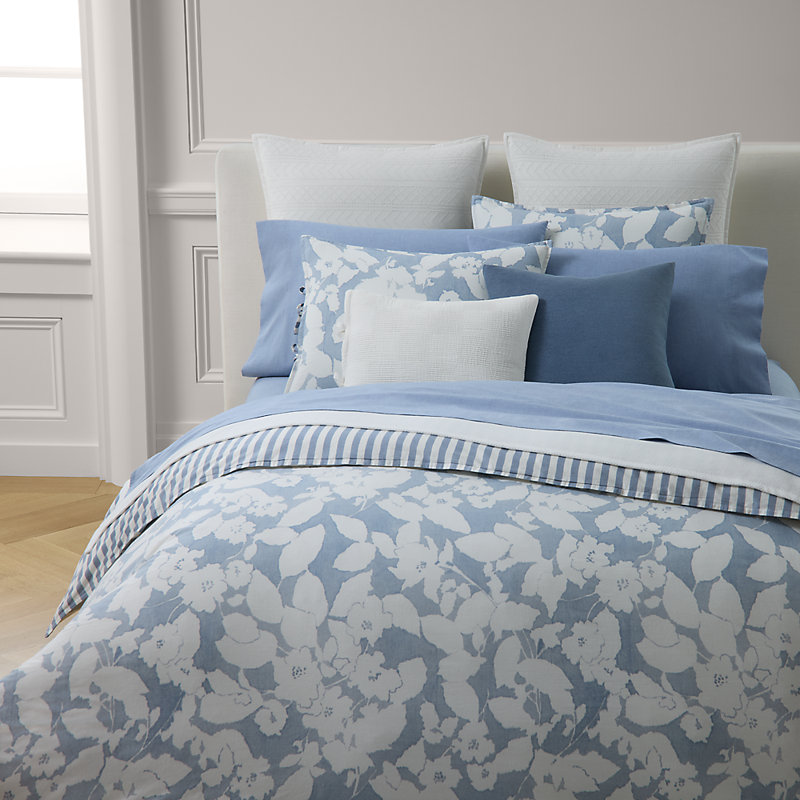 Lauren Ralph Lauren Willa Chambray and Cream Reversible Cotton