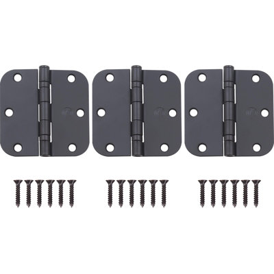 3-1/2" Ball-Bearing Door Hinges, 5/8" Radius Corner