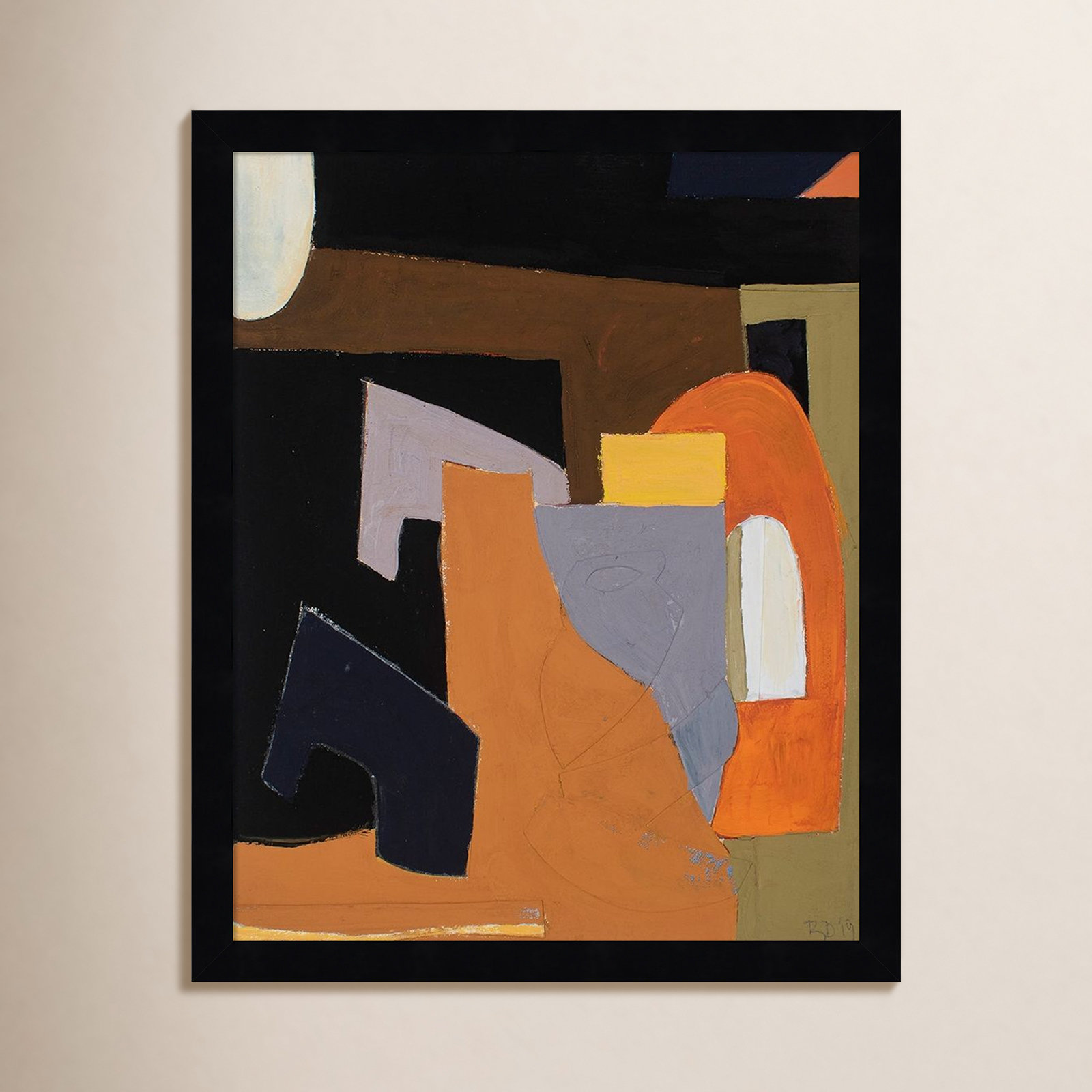 Solano "The Olive Press Room" Print, Black, 17" H x 14" W