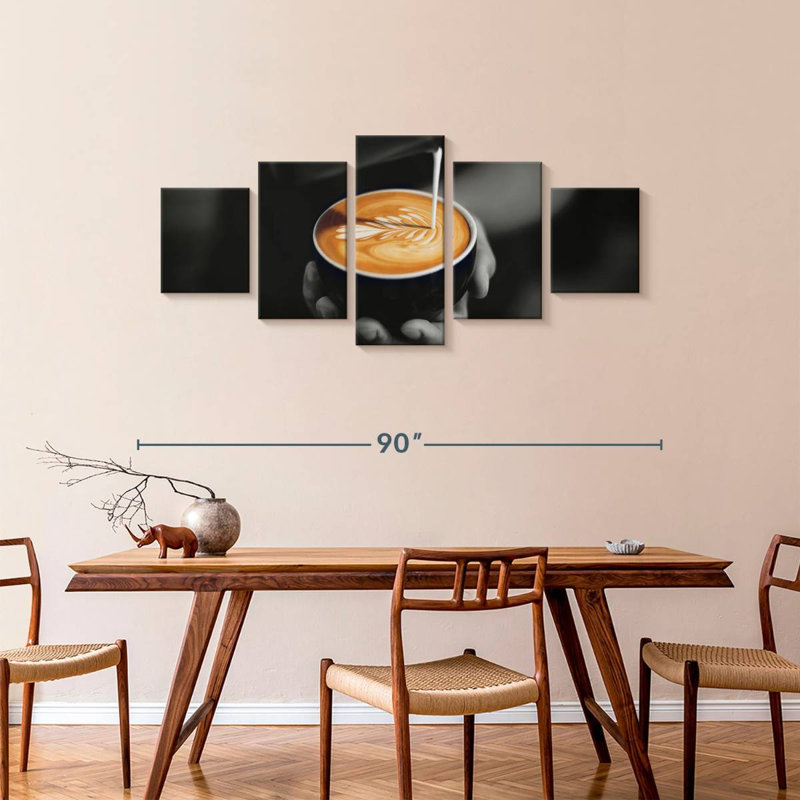 Café au lait Barista, H 36 po x l 80 po