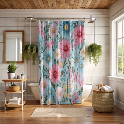 Fresh Bloom - Rideau de douche Premium