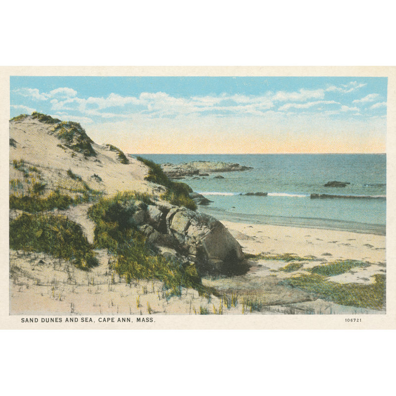 Beach Postcard V by Wild Apple Portfolio - Wrapped Canvas Print, 81cm H x 122cm W