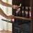 Small Retro Glass Accent Cabinet