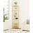 Caterino Corner Shelf Stand, Glass Bookshelf Bookcase, Bathroom Organizer, Plant Stand, Steel Frame, Tempered Glass, Modern Style for Living Room, Bathroom, Kitchen-1504562880-1525654541