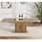 62.99" -78.74" Extendable Dining Table Set, Brown Dining Room Table with Storage & Velvet Dining Chairs with Wood Leg, Rustic Kitchen Dining Table and Chairs Set, Modern Dining Table Set-1450881950-1450881945