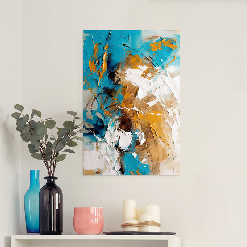Série ABSTRACT CMXLI - Impression sur toile seulement - NON CADRE, H 48 po x l 32 po