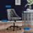 Distinct Tufted Swivel Vegan Leather Office Chair-1677128182