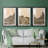 Hillside Walking Path III - Matted and Framed Under Acrylic Glass, Set of 3, Large Living Room Wall Art-69982205-69982207