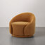 Fauteuil demi-tonneau pivotant rembourré Aunna-198877771