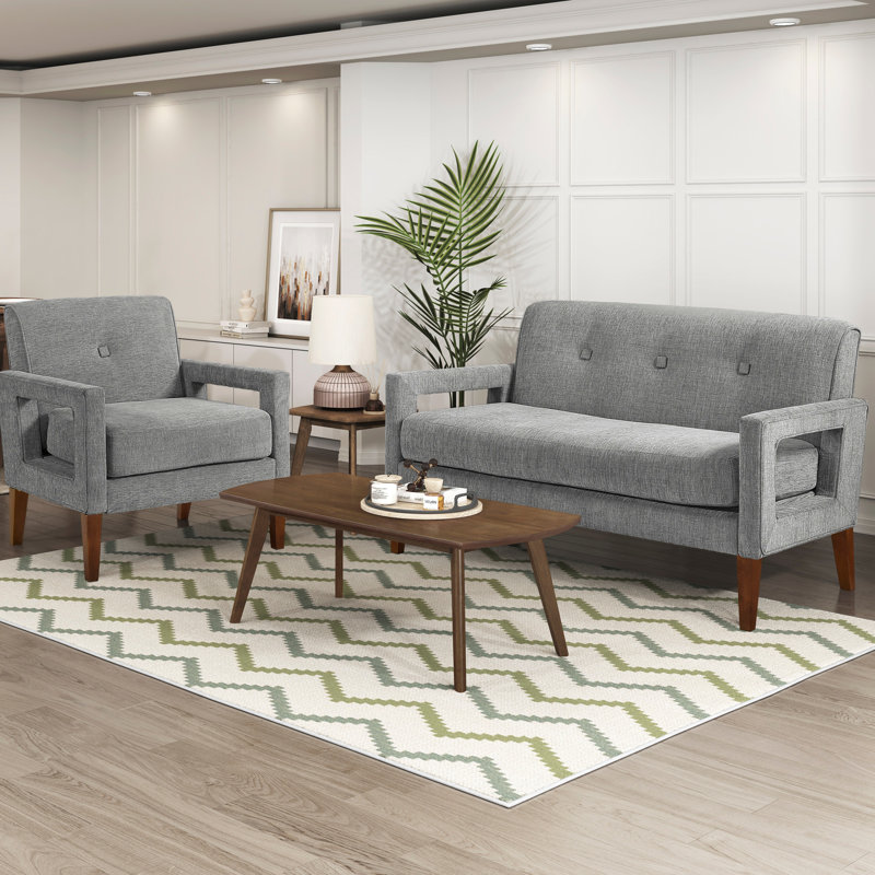 Meuble de salon 2 pièces Modern Living, Gris